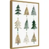 Amanti Art Evergreens II Tree by Isabelle Z Framed Canvas Wall Art, 16" x 23"