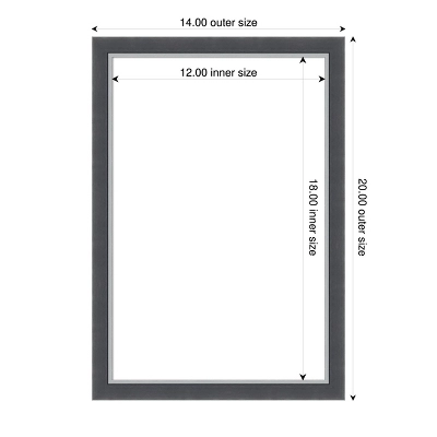 Amanti Art Eva Black Silver Thin Framed Dry Erase Magnetic Board 6 Amanti Art Eva Black Silver Thin Framed Dry Erase Magnetic Board - Image 4
