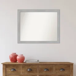 Amanti Art Vista Brushed Nickel Narrow Wall Mirror - 31" x 25" 15 Amanti Art Vista Brushed Nickel Narrow Wall Mirror - 31" x 25" -Amanti Art Shop GUEST 62fb9d87 618d 499c 9feb affda2f3ad54