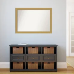 40" X 28" Non-Beveled Grace Bathroom Wall Mirror Brushed Gold - Amanti Art 13 40" X 28" Non-Beveled Grace Bathroom Wall Mirror Brushed Gold - Amanti Art -Amanti Art Shop GUEST 64e258fe 8416 4433 bf0c 628d7c588381