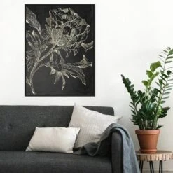 22" X 30" Golden Flower Folklore I By Asia Jensen Framed Canvas Wall Art Black - Amanti Art -Amanti Art Shop GUEST 65017685 8ff8 4367 bb60 0caa9f712286