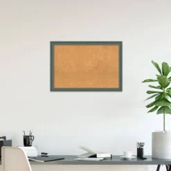 Amanti Art 39"x27" Upcycled Wood Framed Natural Cork Board - Teal/Gray 17 Amanti Art 39"x27" Upcycled Wood Framed Natural Cork Board - Teal/Gray -Amanti Art Shop GUEST 650386f8 3790 46bc acc1 767c438e201d