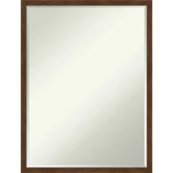 Amanti Art Carlisle Narrow Petite Bevel Wood Bathroom Wall Mirror -Amanti Art Shop GUEST 66911b99 986b 41c2 8a0e 574b84c82247
