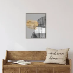 Amanti Art 16" x 20" Adjacent Shapes I Framed Canvas Art by Jennifer Goldberger -Amanti Art Shop GUEST 6729a627 6bdd 4dff a15b a09b36fb2d6a