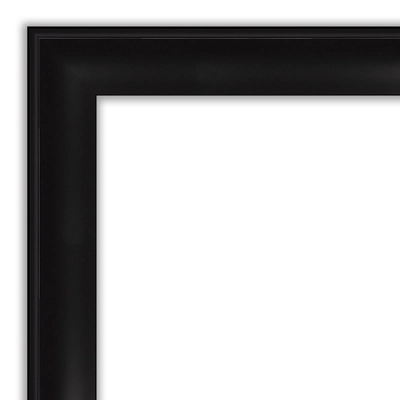 Amanti Art 22" x 28" Grand Black Narrow Non-Beveled Wall Mirror 4 Amanti Art 22" x 28" Grand Black Narrow Non-Beveled Wall Mirror - Image 2