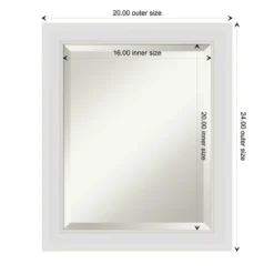 Amanti Art Flair Soft White Framed Bathroom Vanity Wall Mirror -Amanti Art Shop GUEST 67fc0d36 549e 4ba4 95b5 c13122041e11