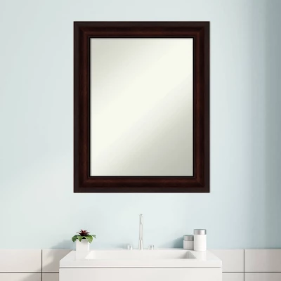 Amanti Art Coffee Bean Brown Non-Beveled Bathroom Wall Mirror (23" x 29") 9 Amanti Art Coffee Bean Brown Non-Beveled Bathroom Wall Mirror (23" x 29") - Image 7