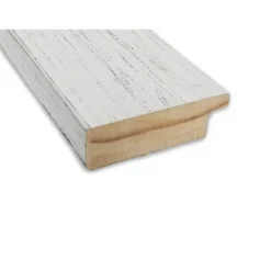 Amanti Art Shiplap White Wood Full-Length Door & Wall Mirror - 18" x 52"