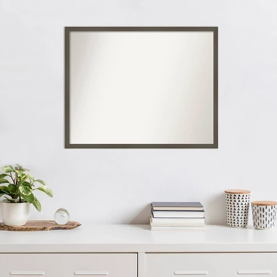 Amanti Art Svelte Clay Gray Wood Wall Mirror - 30" x 24" Modern Non-Beveled Design 8 Amanti Art Svelte Clay Gray Wood Wall Mirror - 30" x 24" Modern Non-Beveled Design - Image 6