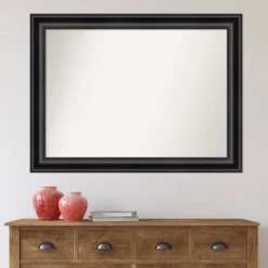 Amanti Art Grand Black Modern Rectangular Wall Mirror - 44" x 33" 17 Amanti Art Grand Black Modern Rectangular Wall Mirror - 44" x 33" -Amanti Art Shop GUEST 6a11aed1 3011 47a3 9dd9 9f44cc70a8c7