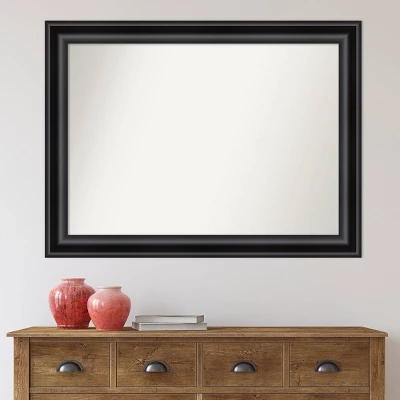 Amanti Art Grand Black Modern Rectangular Wall Mirror - 44" x 33" 9 Amanti Art Grand Black Modern Rectangular Wall Mirror - 44" x 33" - Image 7