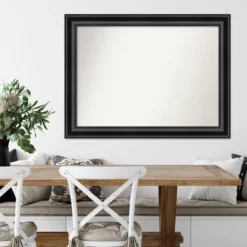 Amanti Art Grand Black Modern Rectangular Wall Mirror - 44" x 33" 16 Amanti Art Grand Black Modern Rectangular Wall Mirror - 44" x 33" -Amanti Art Shop GUEST 6a4282d6 e671 4adc 9024 96693b064427