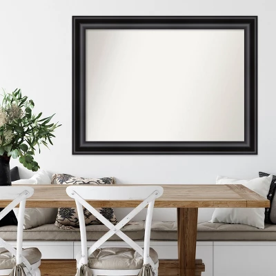 Amanti Art Grand Black Modern Rectangular Wall Mirror - 44" x 33" 8 Amanti Art Grand Black Modern Rectangular Wall Mirror - 44" x 33" - Image 6