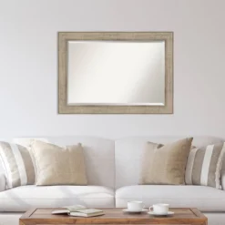 42" X 30" Beveled Trellis Silver Wood Wall Mirror - Amanti Art: Large Rectangular, No Assembly Required -Amanti Art Shop GUEST 6a4c533f 4207 4dce 8eda 72b7981b6e59