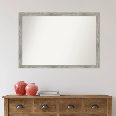 Amanti Art Dove Greywash Square Non-Beveled Bathroom Wall Mirror - 39" x 27" 7 Amanti Art Dove Greywash Square Non-Beveled Bathroom Wall Mirror - 39" x 27" - Image 5