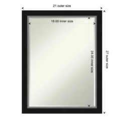 Amanti Art Eva Narrow Petite Beveled Bathroom Wall Mirror - Black & Silver 16 Amanti Art Eva Narrow Petite Beveled Bathroom Wall Mirror - Black & Silver -Amanti Art Shop GUEST 6a7798b8 5f5d 46a1 b0ee f1727d96e555