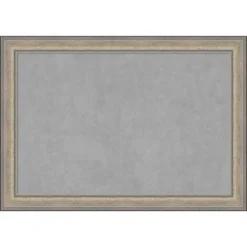 Amanti Art Fleur Champagne Silver Framed Magnetic Board - 41" x 29" Real Wood -Amanti Art Shop GUEST 6bb90175 8560 43b0 9067 435436e4d7c9