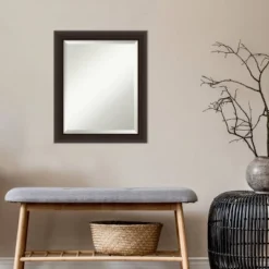 20" X 24" Beveled Romano Espresso Narrow Wood Wall Mirror - Amanti Art 15 20" X 24" Beveled Romano Espresso Narrow Wood Wall Mirror - Amanti Art -Amanti Art Shop GUEST 6c2aa6b0 6ba0 47d6 9892 38195d576258