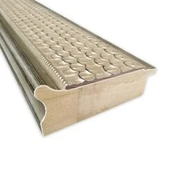 Amanti Art Trellis Silver Wood Bathroom Wall Mirror - 32" x 32" Non-Beveled