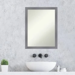 Amanti Art Edwin Gray Non-Beveled Wood Bathroom Wall Mirror, 21" x 27" 13 Amanti Art Edwin Gray Non-Beveled Wood Bathroom Wall Mirror, 21" x 27" -Amanti Art Shop GUEST 6cb7a73c 4b09 4e16 9c02 56f0e57e71a6