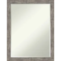 Amanti Art Marred Petite Beveled Wood Wall Mirror - Marred Pewter Finish -Amanti Art Shop GUEST 6da3e3a2 1dad 4c21 babe 3cda82eb1528