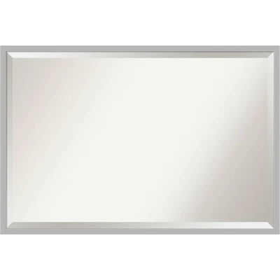Amanti Art Hera Brushed Framed Bathroom Vanity Wall Mirror in Chrome 12 Amanti Art Hera Brushed Framed Bathroom Vanity Wall Mirror in Chrome - Image 10