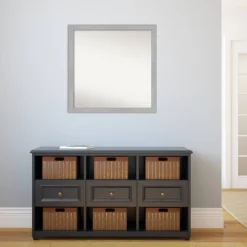 29" X 29" Non-Beveled Vista Brushed Nickel Narrow Wall Mirror - Amanti Art 13 29" X 29" Non-Beveled Vista Brushed Nickel Narrow Wall Mirror - Amanti Art -Amanti Art Shop GUEST 6e820f26 ad1e 4adf ad64 598434e7805a