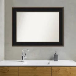 Amanti Art Mezzanine Wood Wall Mirror, Espresso Brown - 46" x 35" -Amanti Art Shop GUEST 6e8865c0 627f 4370 adbc 3bf9deccff5e