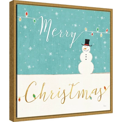 Amanti Art 16x16 Merry Christmas Snowman Framed Canvas Wall Art 3 Amanti Art 16x16 Merry Christmas Snowman Framed Canvas Wall Art