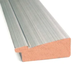 42" X 31" Non-Beveled Romano Silver Narrow Wood Wall Mirror - Amanti Art: Modern Rectangle, Includes Mounting Hardware