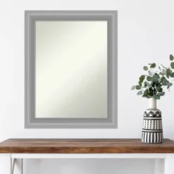 23" X 29" Non-Beveled Peak Polished Nickel Narrow Wall Mirror - Amanti Art 15 23" X 29" Non-Beveled Peak Polished Nickel Narrow Wall Mirror - Amanti Art -Amanti Art Shop GUEST 6f079e29 a97d 4c44 b250 d682aba7d905