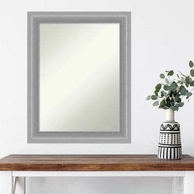 23" X 29" Non-Beveled Peak Polished Nickel Narrow Wall Mirror - Amanti Art 9 23" X 29" Non-Beveled Peak Polished Nickel Narrow Wall Mirror - Amanti Art - Image 7