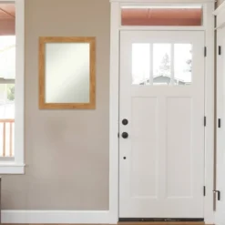 Amanti Art Carlisle Blonde Wood Wall Mirror - 22" x 28" Non-Beveled -Amanti Art Shop GUEST 6f56e277 9b09 46e0 9b95 29fd77c0b202