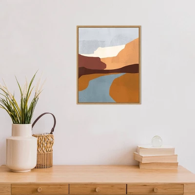 Amanti Art Sedona Colorblock IV by Victoria Borges 16" x 20" Framed Canvas Wall Art 5 Amanti Art Sedona Colorblock IV by Victoria Borges 16" x 20" Framed Canvas Wall Art - Image 3