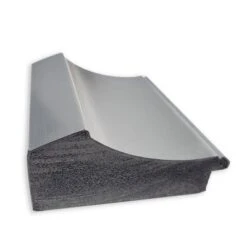 Amanti Art 24" x 30" Peak Polished Nickel Non-Beveled Bathroom Wall Mirror