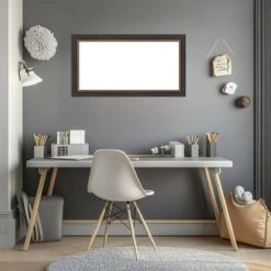 Amanti Art 15"x27" Ashton Black Framed Magnetic Dry Erase Board with Gold Beaded Edge -Amanti Art Shop GUEST 70738b97 bc78 4636 80ec 5d0f6390c09a