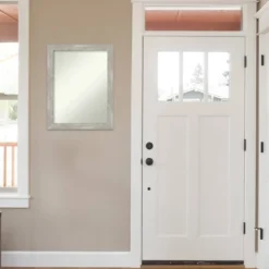 22" X 28" Non-Beveled Dove Gray Wash Narrow Wall Mirror - Amanti Art -Amanti Art Shop GUEST 70b7b81c 1c77 425d 8cb6 6a0f4421a022