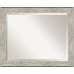 Crackled Framed Bathroom Vanity Wall Mirror Metallic - Amanti Art -Amanti Art Shop GUEST 70ea34f5 1454 43a0 8fb6 0ede208a8bfb