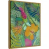 Amanti Art Tropical Tapestry II Hibiscus by Chariklia Zarris - 18" x 24" Framed Canvas Wall Art