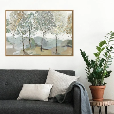 Amanti Art Breezy Landscape Trees I by Allison Pearce - 33" x 23" Framed Canvas Wall Art 8 Amanti Art Breezy Landscape Trees I by Allison Pearce - 33" x 23" Framed Canvas Wall Art - Image 6