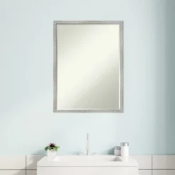 Amanti Art Shiplap White Petite Beveled Wood Bathroom Mirror - 25x19 15 Amanti Art Shiplap White Petite Beveled Wood Bathroom Mirror - 25x19 -Amanti Art Shop GUEST 715cdc77 c689 4cc9 ab2c eef47a59a98c