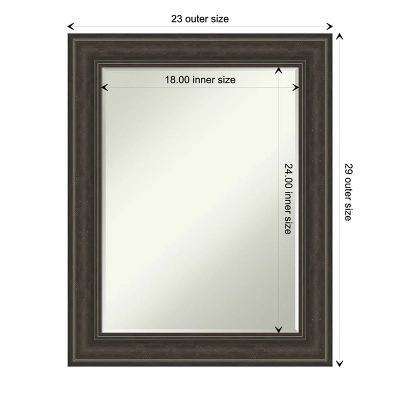 Amanti Art Shipwreck Greywash Petite Bevel Bathroom Wall Mirror - 29.5 x 23.5 In. 5 Amanti Art Shipwreck Greywash Petite Bevel Bathroom Wall Mirror - 29.5 x 23.5 In. - Image 3