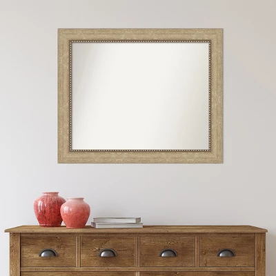 Amanti Art Astor Champagne Non-Beveled Bathroom Wall Mirror 8 Amanti Art Astor Champagne Non-Beveled Bathroom Wall Mirror - Image 6