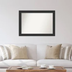 Amanti Art 41" X 29" Corvino Black Wood Wall Mirror - Modern Rectangular Design -Amanti Art Shop GUEST 71c9528e 3eb8 4072 bb7e b5caae1c1982