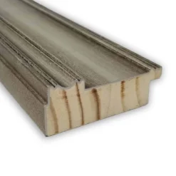 24" X 30" Non-Beveled Mezzanine Antique Silver Narrow Wood Wall Mirror - Amanti Art