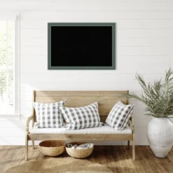 Amanti Art 39" x 27" Upcycled Wood Frame Black Cork Board in Teal/Gray -Amanti Art Shop GUEST 72755bc1 a337 40a0 931d 906ebbe5fd70