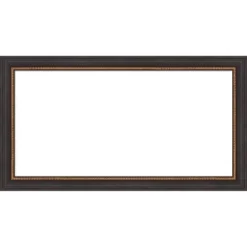 Amanti Art 15"x27" Ashton Black Framed Magnetic Dry Erase Board with Gold Beaded Edge -Amanti Art Shop GUEST 72c7d741 24df 4467 80d7 d16aae330101