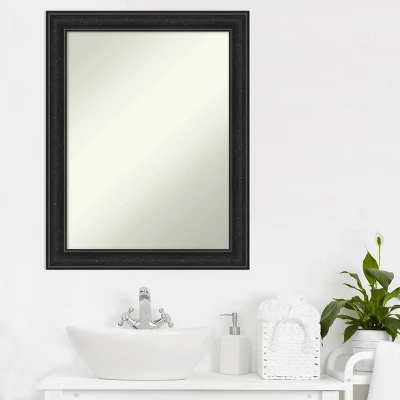 Amanti Art Shipwreck Black Narrow Non-Beveled Bathroom Wall Mirror - 22" x 28" 7 Amanti Art Shipwreck Black Narrow Non-Beveled Bathroom Wall Mirror - 22" x 28" - Image 5