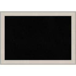 40"x28" Cottage Wood Frame Black Cork Board White/Silver - Amanti Art: Elegant Wall Mount Bulletin Board For Office & Home -Amanti Art Shop GUEST 735c965a e48a 4f90 8c1d 8232d288ea87