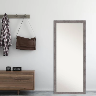 Amanti Art Pinstripe Plank Gray Framed Full Length Floor and Leaner Mirror 5 Amanti Art Pinstripe Plank Gray Framed Full Length Floor and Leaner Mirror - Image 3